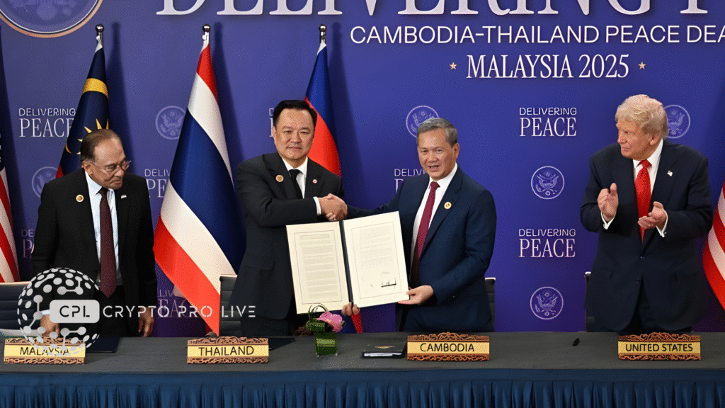 Trump Seals Cambodia-Thailand Peace: Crypto Rockets on ASEAN Stability